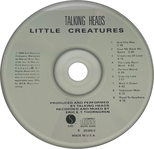 Little Creatures by Talking Heads